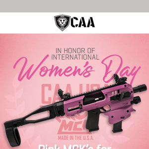 International Women's Day: Pink MCK's for $159 (Save $170)