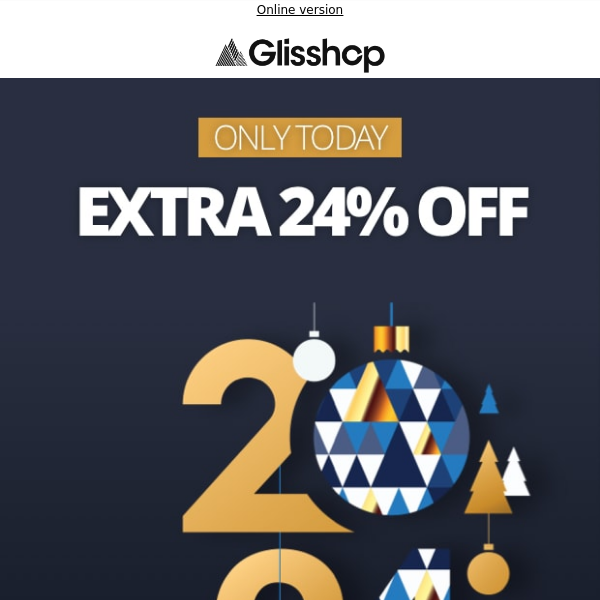 Happy new year 🎉 extra 24% off