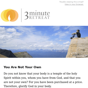 Your 3-Minute Retreat for June 01, 2023