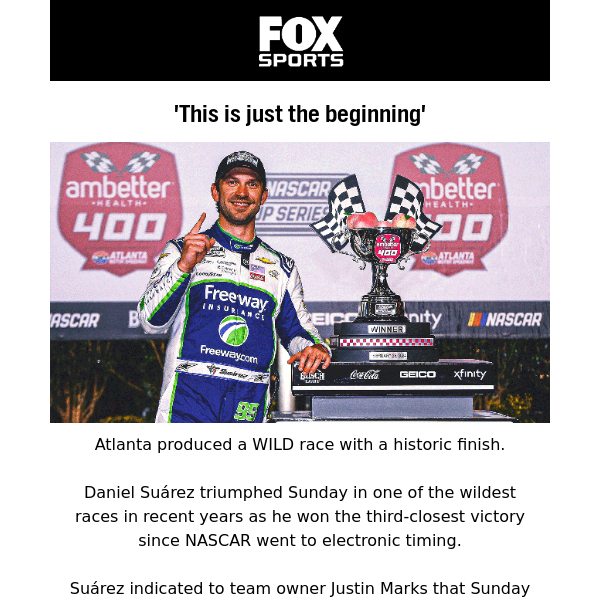WATCH>> NASCAR: Photo finish at Atlanta!