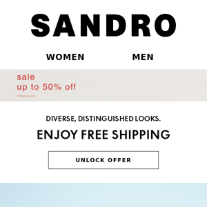 Free Shipping On Your Sandro Order