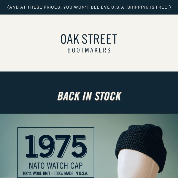 Bundle-Up: Our USA-Made Watch Caps Are Back in Stock