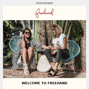 Thank you for subscribing to Freehand newsletter!