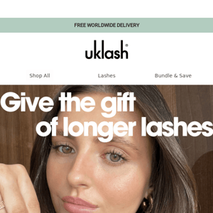 A gift of longer lashes