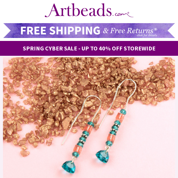 Spring Jewelry Tutorials and Up to 40% Off STOREWIDE