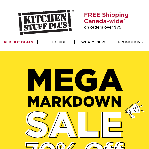 Mega Markdown Sale⚡Up to 70% off - Kitchen Stuff Plus