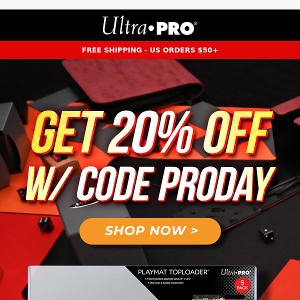 💥 It's Your Lucky Day! PRODAY = 20% Off!