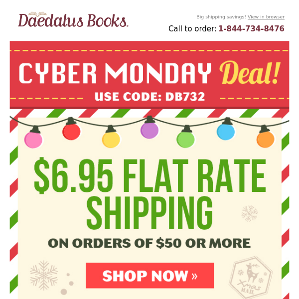 Flat Ship Deal! Cyber Monday Savings