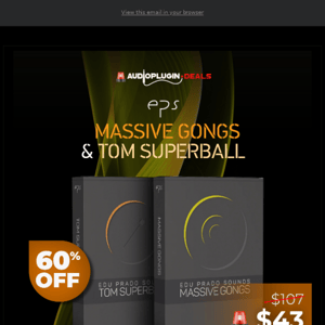 🚨 Get Massive Gongs & Tom Superball Bundle - $43 only!