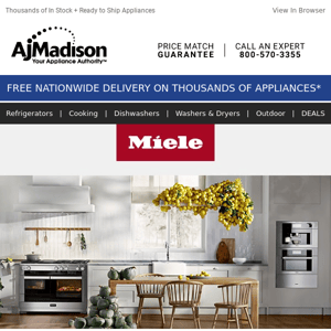 Shop Now! Miele rebates on laundry and dishwashers expiring June 4th