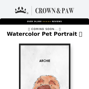 NEW: Watercolor Pet Portrait 🎨