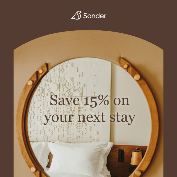 Don’t forget to save 15%.