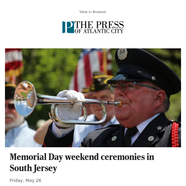 Memorial Day weekend ceremonies in South Jersey