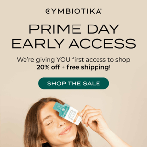 EARLY ACCESS: Cymbiotika Prime Sale 🙌