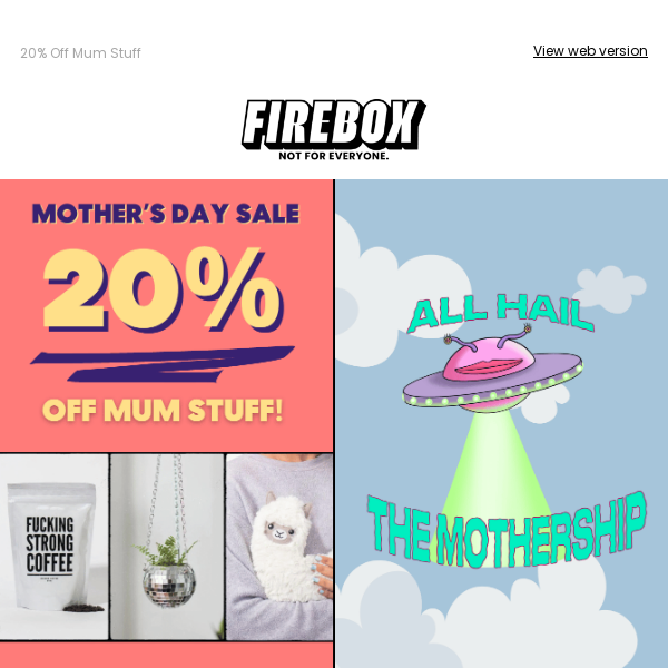 Our Mother's Day Sale is Out of This World! 😎