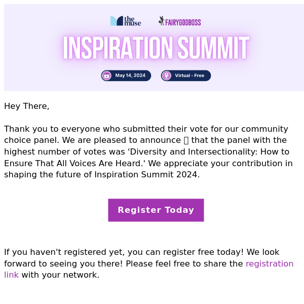 Announcing the Winning Panel for Community Choice at Inspiration Summit 2024