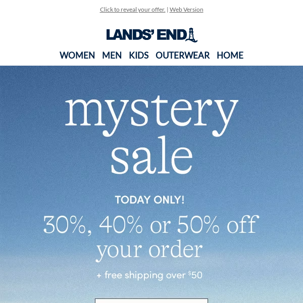 Snow day mystery sale!