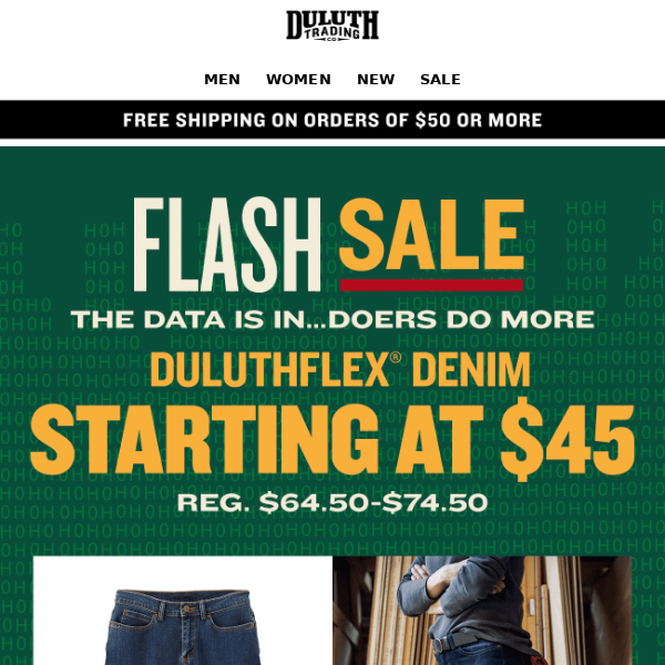 DuluthFlex Jeans From $45 - FLASH SALE WRAP-UP!