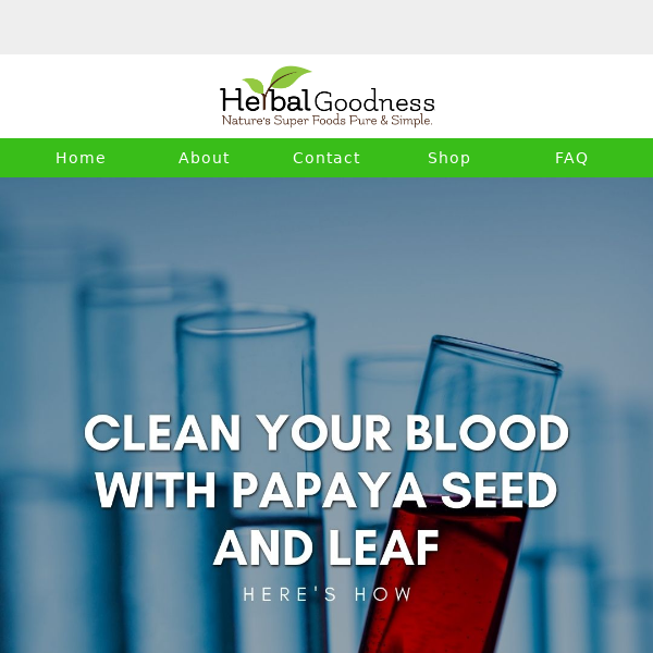 🌱 Cleanse Your Blood Naturally with Papaya 🌱