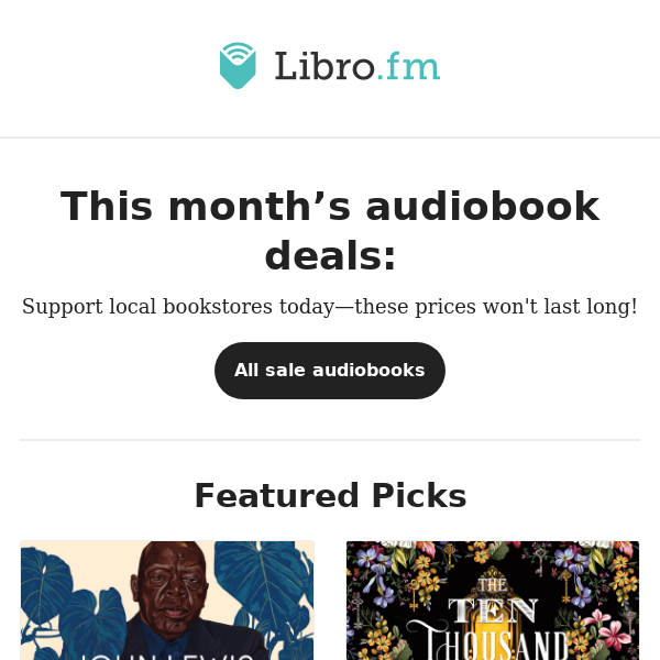 January sale audiobooks 🗓️