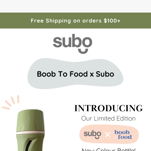 Introducing our Limited Edition Subo Bottle! ✨