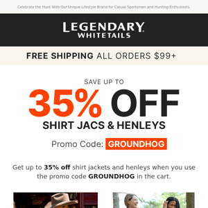 Up to 35% Off Shirt Jacs & Henleys with Code