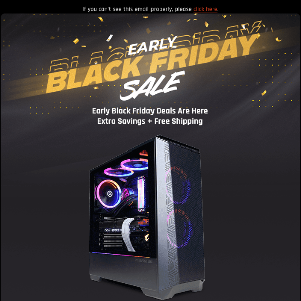 ✔ Early Black Friday Deals Are Here - Extra Savings + Free Shipping