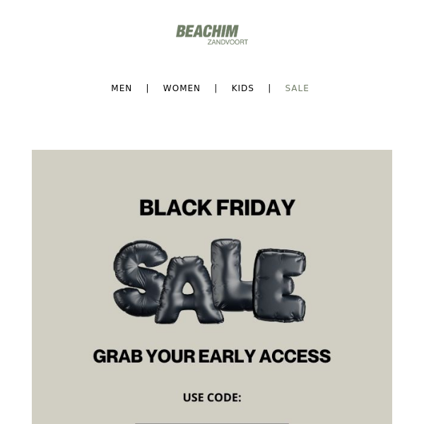 Grab your exclusive Black Friday Early Access Link
