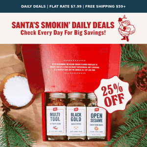 Santa's Smokin' Deals Start Now 🎅 $5 OFF Red Gift Sets