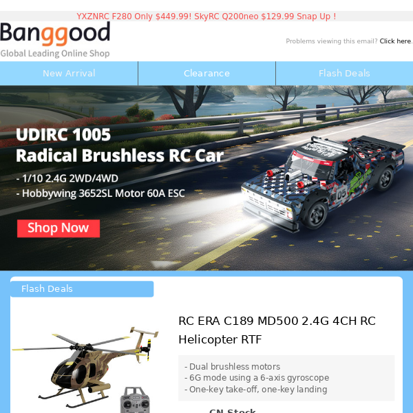 HOT! RC ERA C189 RC Helicopter $139.99 Snap Up ! Shop Now>>