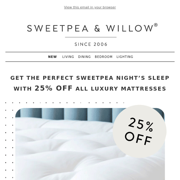 25% OFF Soft & Sustainably Sourced Mattresses | Hotel Meets Home