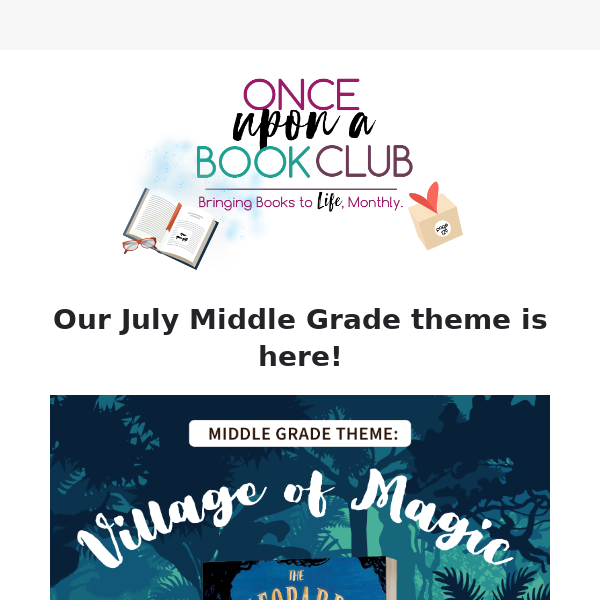 July Middle Grade Theme Reveal! 🐆