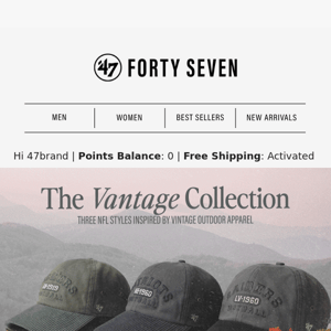 Outdoors Inspired | The Vantage Collection