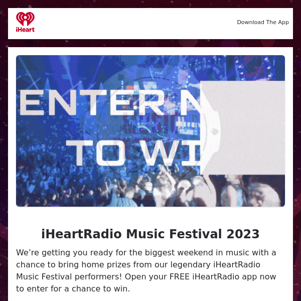 WIN Exclusive iHeartRadio Music Festival Prizes Now!
