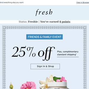 Get your moisturizer at 25% off!