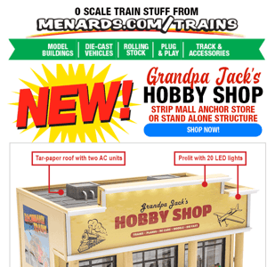 NEW! Grandpa Jack's Hobby Shop!