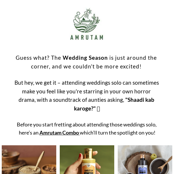 Get Wedding Ready with Amrutam😍💖