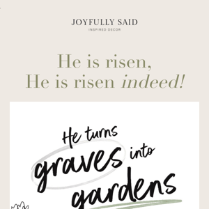 He is risen indeed!