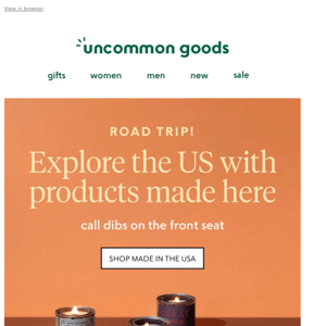Road trip! Explore the US with products made here