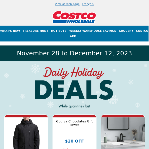 Unwrap day 9 deals — Daily Holiday Deals continue on Costco.ca!