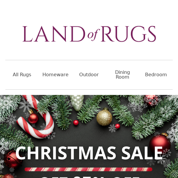 Land of Rugs UK, 25% off Selected Rugs 🔥🎅