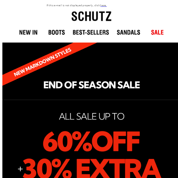 UP TO 60% OFF ALL SALE + EXTRA 30% OFF