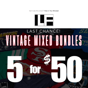 Last Day to Get Your Vintage Bundles ⏰