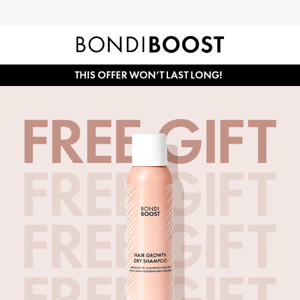 Grab Your FREE Dry Shampoo with Duo Purchase at BONDIBOOST Now! 🎁