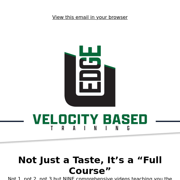 A Big Peek Under The Hood 👀 What is Velocity Based Training?