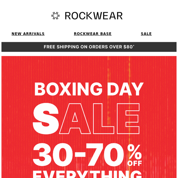 📢 BOXING DAY SALE!