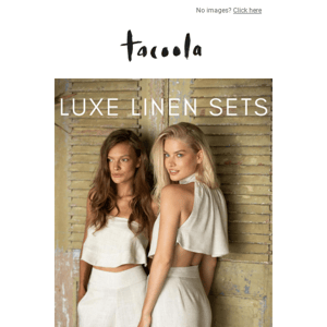 Tacoola's Luxe Linen Evening Sets now online!