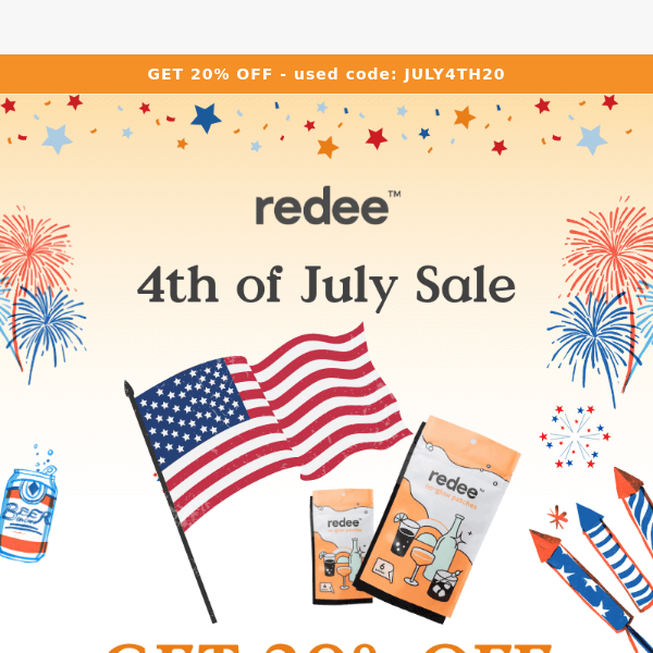 🎇Celebrate with 20% OFF Redee Patch! 🇺🇸