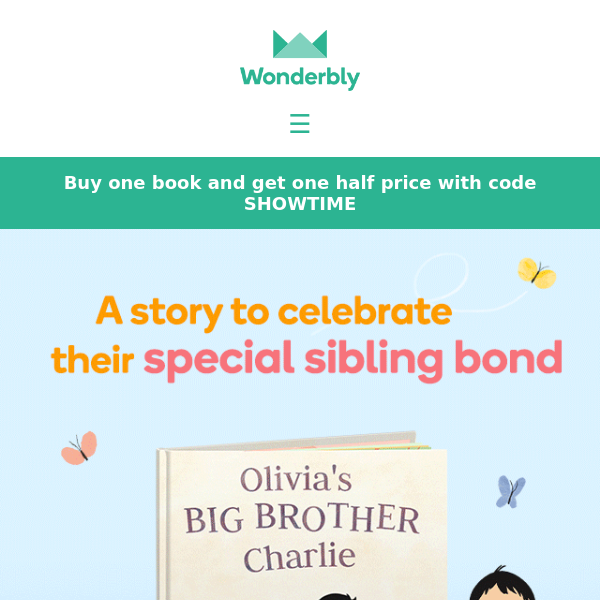 New! A heartwarming story for siblings

