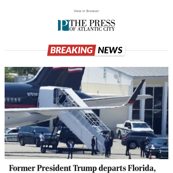 Former President Trump departs Florida, on way to New York for Tuesday arraignment. Follow live updates here.